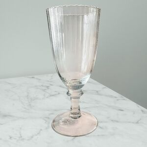 Lenox Butler's Pantry Optic Iced Tea Glass 3624414 Stemmed Ribbed